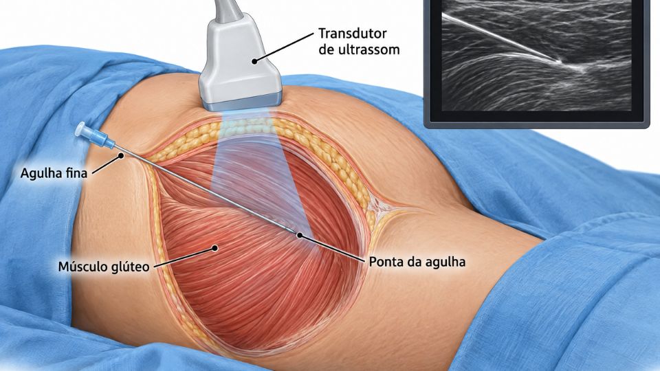 Procedimento de intervenção guiado por ultrassom